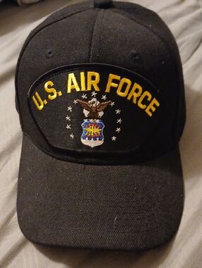 U.S. Air Force Embroidered Black Cap